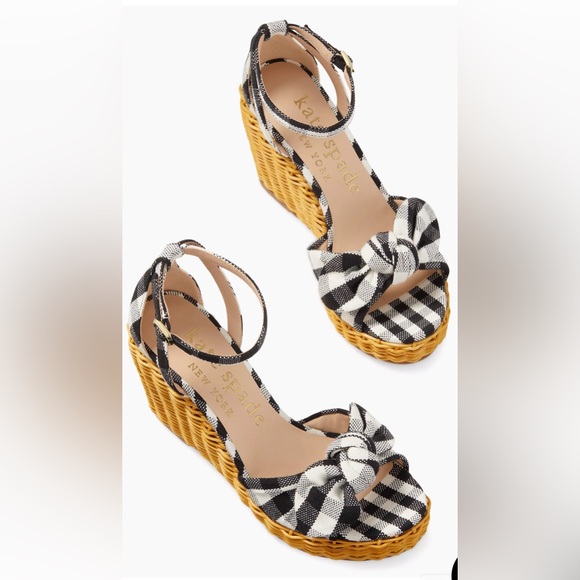 🎉HP🎉 ♠️Kate spade “Tianna” Wicker Sandal. Ladies 8.5 - Picture 2 of 15